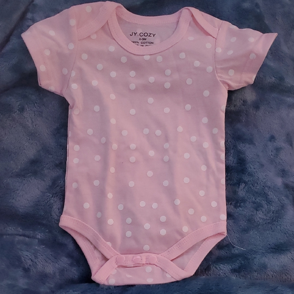 Pink Polka Dot Kids One Piece